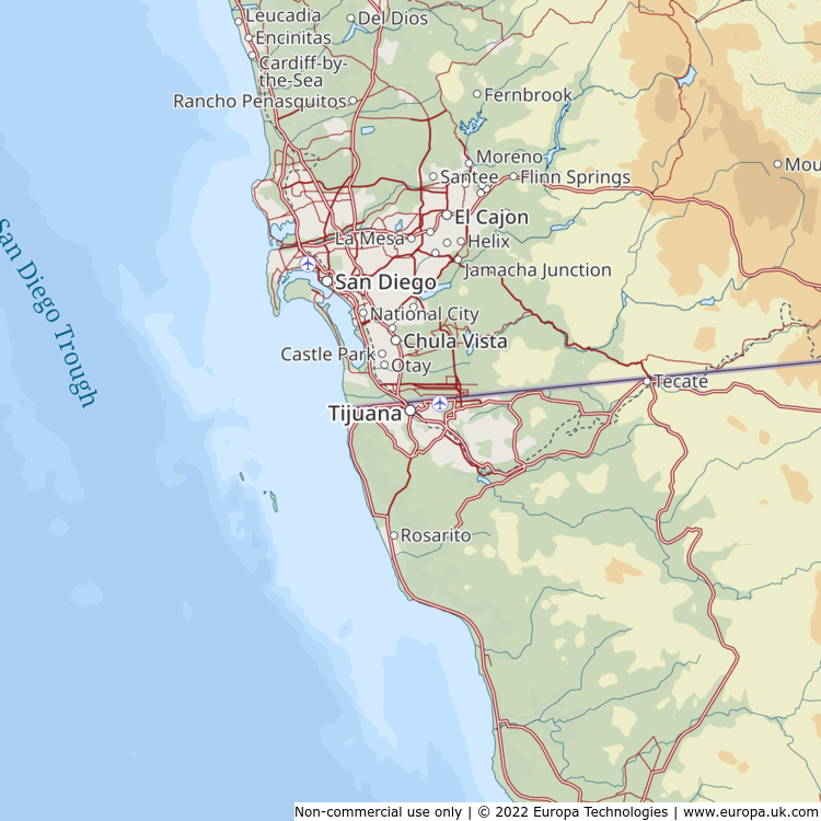 Image result for map of tijuana mexico