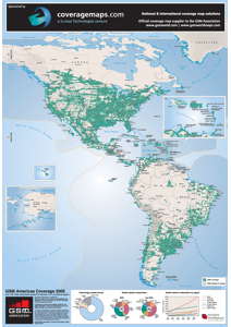 GSM Americas Coverage Map 2005