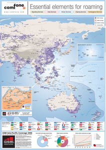 GSM Asia-Pacific Coverage Map 2006