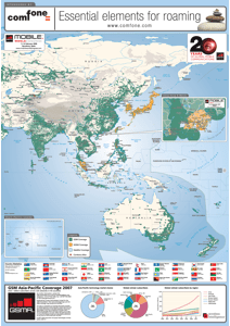 GSM Asia-Pacific Coverage Map 2007