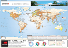 GSM World Coverage Map 2009