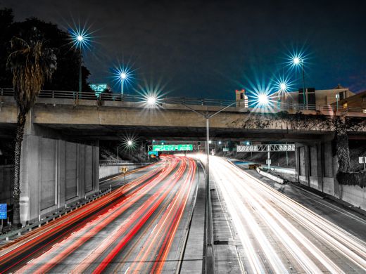 OS MasterMap Highways Network - Night Lights